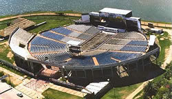 Vista aerea del Anfiteatro de Villa María en los años 1968-2010